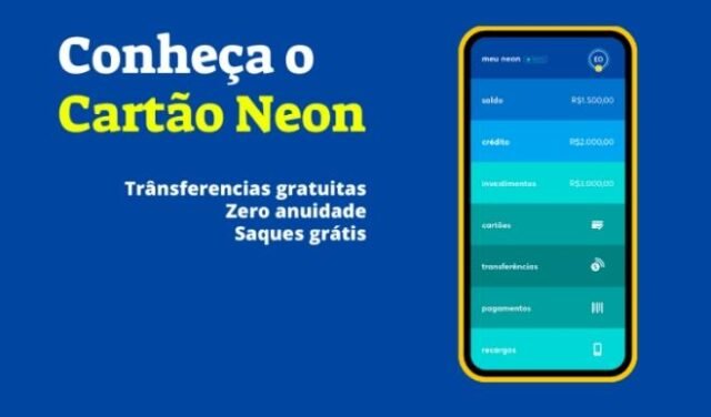 Cartão de crédito Neon como solicitar esse cartão sem anuidade